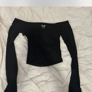 Elegant Black Off-Shoulder Top